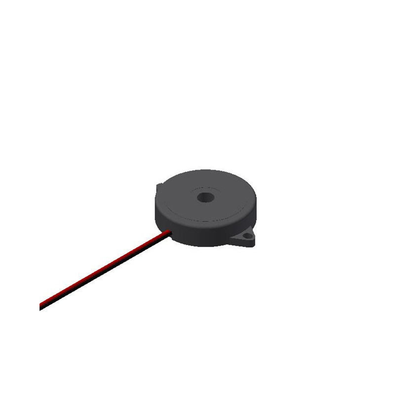 1 pcs : AT-3411-T-HT-LW110-R - Buzzers Transducer, Externally Driven Piezo 9 V 9mA 1.1kHz 85dB @ 9V, 10cm Panel Mount, Flange Wi