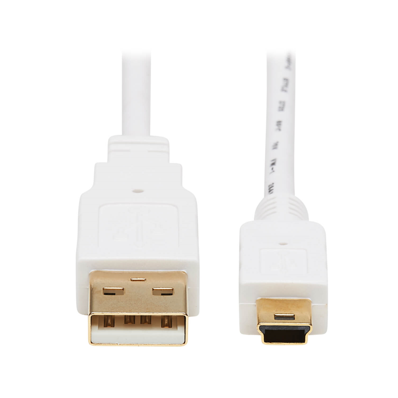1 pcs : U030AB-003-WH - CBL USB2.0 A PLUG-MIN B PLUG 3'