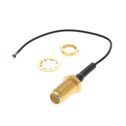 1 pcs : 2016682-2 - CBL ASSY U.FL-SMA JCK-PLG 3.937'