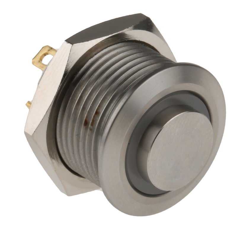 1 pcs - RS PRO Illuminated Push Button Switch, Momentary, Panel Mount, 16mm Cutout, SPST, Green LED, 36V dc, IP67