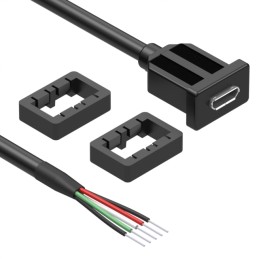 1 pcs : 10-03659 - CBL USB2.0 MCR B RCPT-OPEN 1'