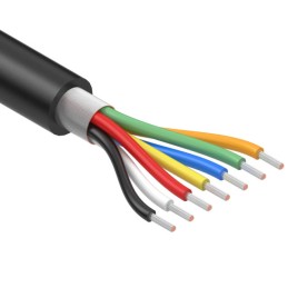 1 pcs : 30-01156 - CABLE 7COND 28AWG BLACK SHLD 1M