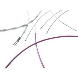 1 pcs : EK1188-000 - CABLE 2CON 22AWG WHT SHLD FEET