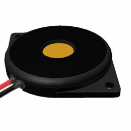 1 pcs : AT-2460-TF-LW100-R - Buzzers Transducer, Externally Driven Piezo 10 V 8mA 6kHz 88dB @ 10V, 10cm Panel Mount, Flange Wire