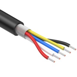 1 pcs : 30-01123 - CABLE 5COND 26AWG BLACK SHLD 1M