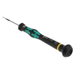 1 pcs - Wera Slotted Precision Screwdriver, 0.8 x 0.16 mm Tip, 40 mm Blade, 137 mm Overall