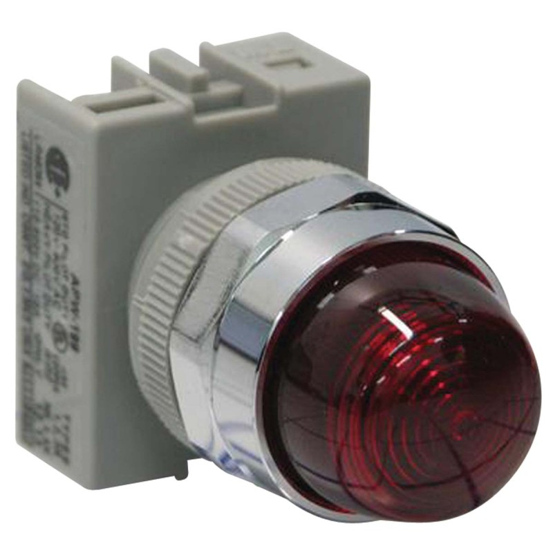 1 pcs - Idec Red Panel Mount Indicator, 22mm Mounting Hole Size