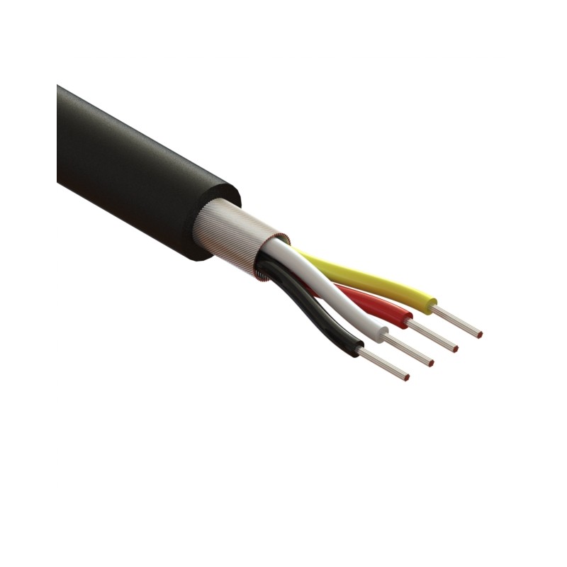 1 pcs : 30-00493 - CABLE 4COND 24AWG BLACK SHLD 1M