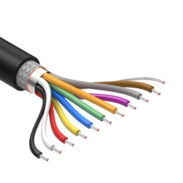 1 pcs : 30-01629 - CABLE 10COND 28AWG BLK SHLD 1M