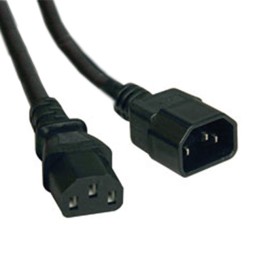 1 pcs : P004-003 - CORD 18AWG IEC320C14 - 320C13 3'