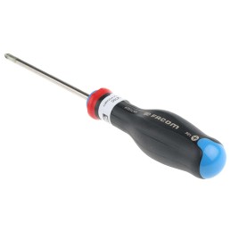 1 pcs - Facom Pozidriv Screwdriver, PZ1 Tip, 100 mm Blade, 209 mm Overall