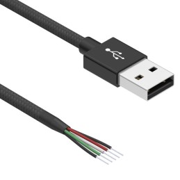 1 pcs : 10-03388 - CBL USB2.0 A PLUG TO OPEN 3.28'