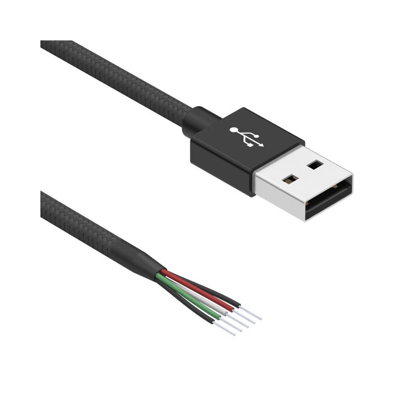 1 pcs : 10-03388 - CBL USB2.0 A PLUG TO OPEN 3.28'