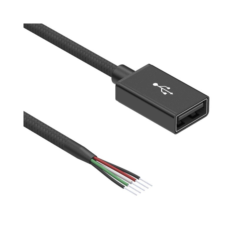 1 pcs : 10-03390 - CBL USB2.0 A RCPT TO OPEN 3.28'