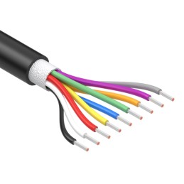 1 pcs : 30-01963 - CABLE 9COND 32AWG BLACK 1M