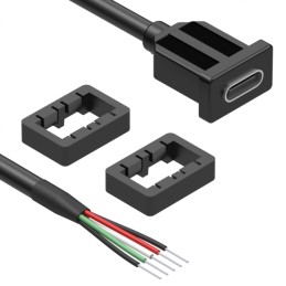 1 pcs : 10-03711 - CBL USB2.0 C RCPT TO OPEN 1'
