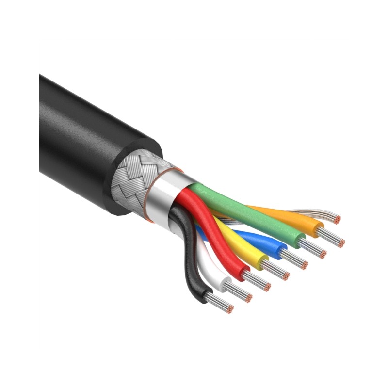 1 pcs : 30-01067 - CBL 7COND 24AWG BLACK SHLD METER