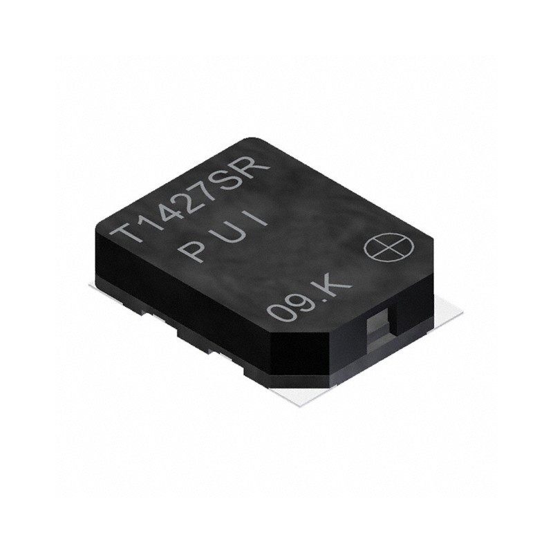 1 pcs : SMT-1427-S-4-R - Buzzers Transducer, Externally Driven Electromechanical/Magnetic 5 V 90mA 2.7kHz 87dB @ 5V, 10cm Surfac