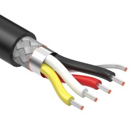 1 pcs : 30-01578 - CABLE 4COND 22AWG BLACK SHLD 1M