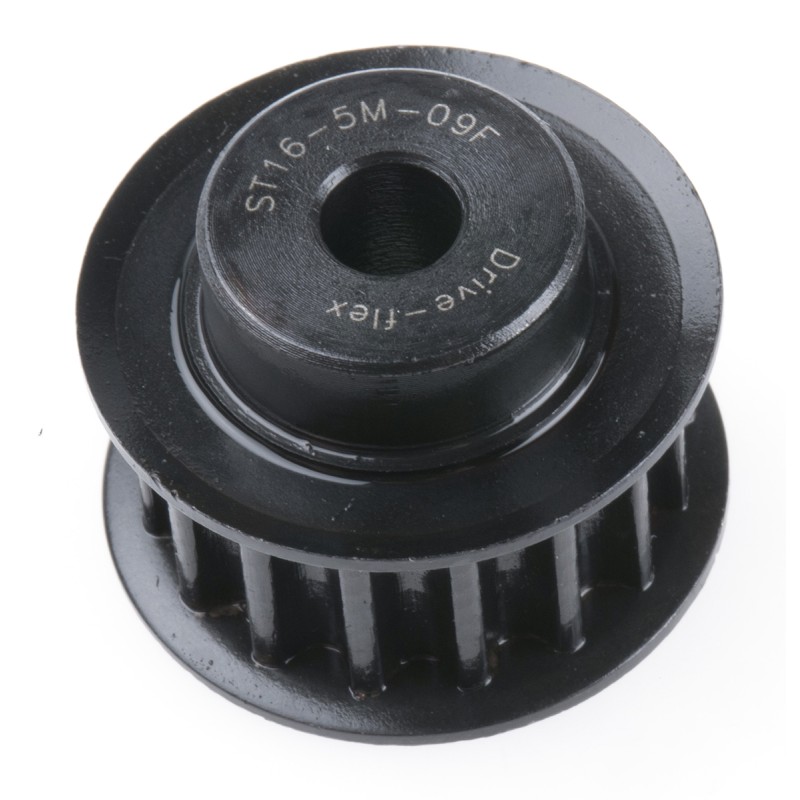 1 pcs - RS PRO Timing Belt Pulley, Steel 9mm Belt Width x 5mm Pitch, 16 Tooth