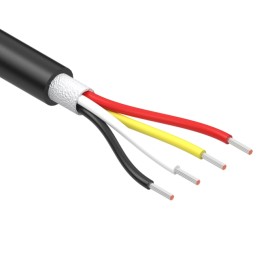 1 pcs : 30-01993 - CABLE 4COND 24AWG BLACK 1M
