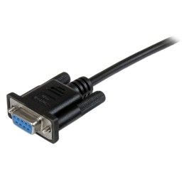 1 pcs : SCNM9FF1MBK - 1M BLACK DB9 NULL MODEM CABLE