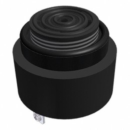 1 pcs : AI-4328-P-C120-R - Buzzers Indicator, Internally Driven Piezo 110 V 17mA 2.8kHz 98dB @ 110V, 10cm Panel Mount Screw Term