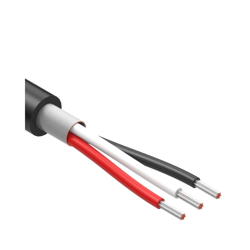 1 pcs : 30-02421 - CABLE 3COND 24AWG BLACK SHLD 1M