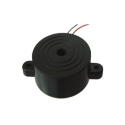 1 pcs : RBE-2.800-4116-NS2 - Buzzers Indicator, Internally Driven Magnetic 12 V 15mA 2.8kHz 98dB @ 12V, 30cm Panel Mount, Flange
