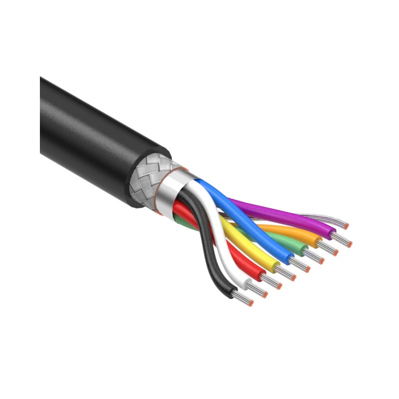 1 pcs : 30-01081 - CABLE 8COND 26AWG BLACK SHLD 1M