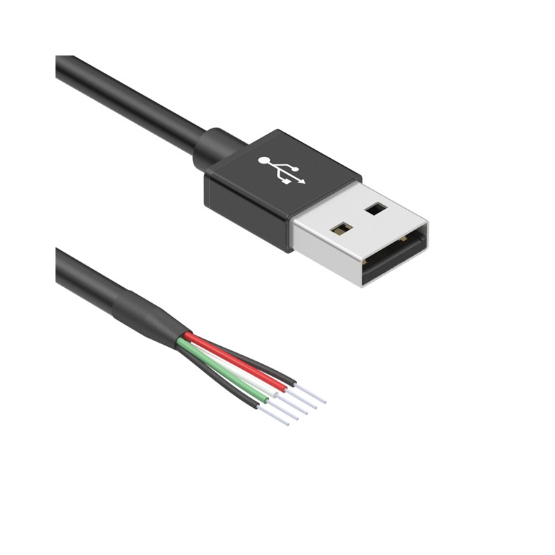 1 pcs : 10-02335 - CBL USB2.0 A PLUG TO OPEN 6.56'