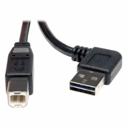 1 pcs : UR022-003-RA - CBL USB2.0 A PLUG R/A-B PLUG 3'