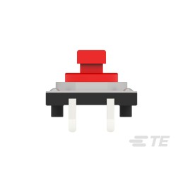 10 pcs - Red Cap Tactile Switch, SPST 50mA 3mm Through Hole