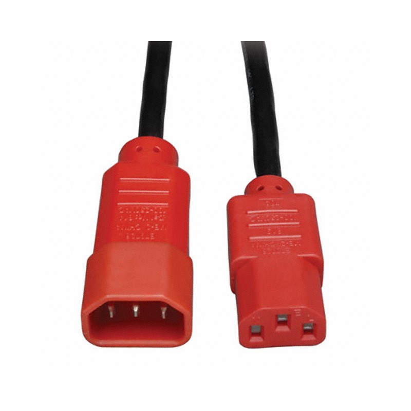 1 pcs : P004-004-RD - CORD 18AWG IEC320C14 - 320C13 4'