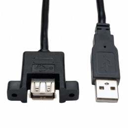 1 pcs : U024-06N-PM - CBL USB2.0 A RCPT TO A PLUG 0.5'