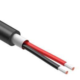 1 pcs : 30-02412 - CABLE 2COND 22AWG BLACK SHLD 1M