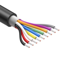 1 pcs : 30-01186 - CABLE 9COND 28AWG BLACK SHLD 1M