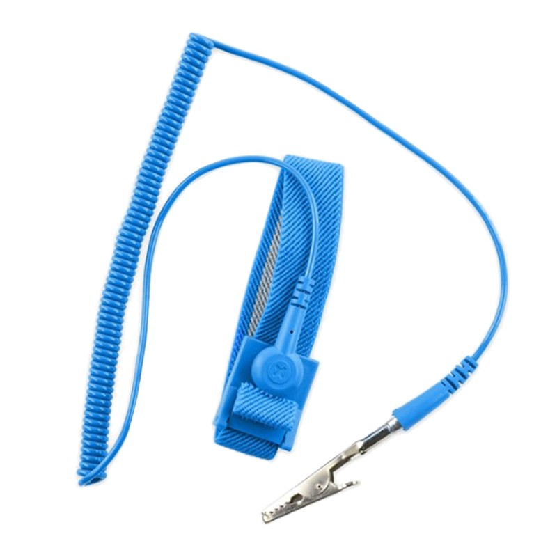 1 pcs : iFixit 145071-1 - Wrist Strap with Cord 6.56' (2m) 1 MOhms Blue