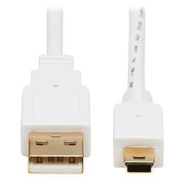 1 pcs : U030AB-006-WH - CBL USB2.0 A PLUG-MIN B PLUG 6'