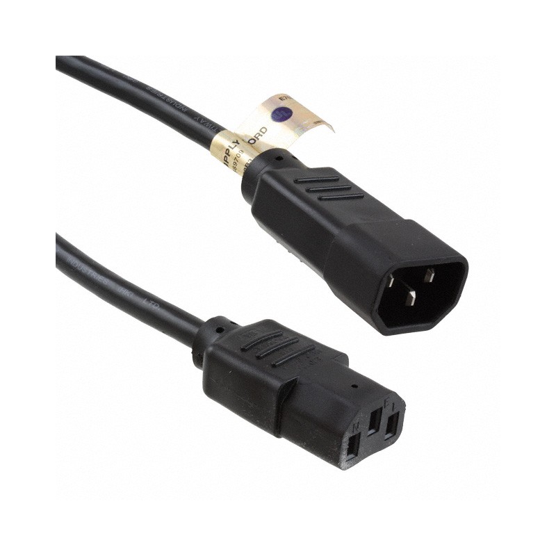 1 pcs : P004-006 - CORD 18AWG IEC320C14 - 320C13 6'