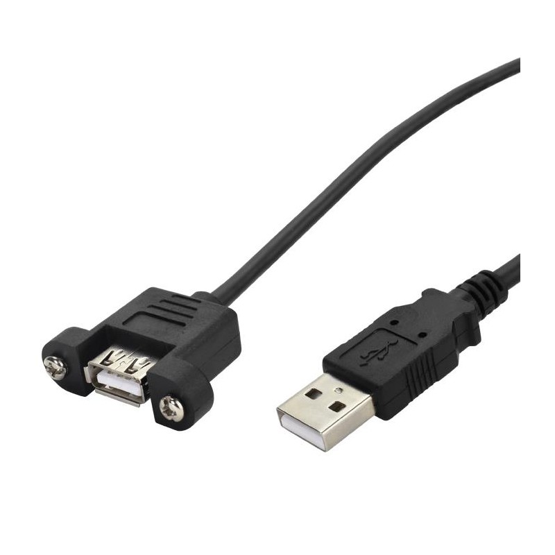 1 pcs : SC-2APK030M - USB 2.0 TYPE-A MALE TO PANEL MOU