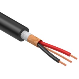 1 pcs : 30-01224 - CABLE 2COND 20AWG BLACK SHLD 1M