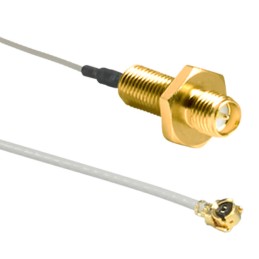 1 pcs : CSI-RGFE-200-UFFR - CBL ASSY U.FL-RPSMA JK-PL 7.874'