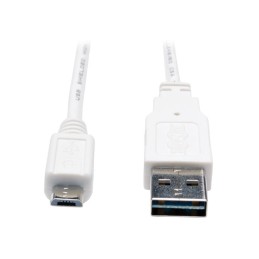 1 pcs : UR050-003-WH - CBL USB2.0 A PLUG-MCR B PLUG 3'
