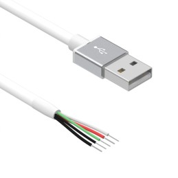 1 pcs : 10-02353 - CBL USB2.0 A PLUG TO OPEN 6.56'