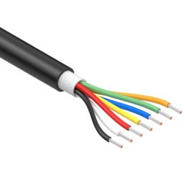 1 pcs : 30-01945 - CABLE 7COND 28AWG BLACK 1M