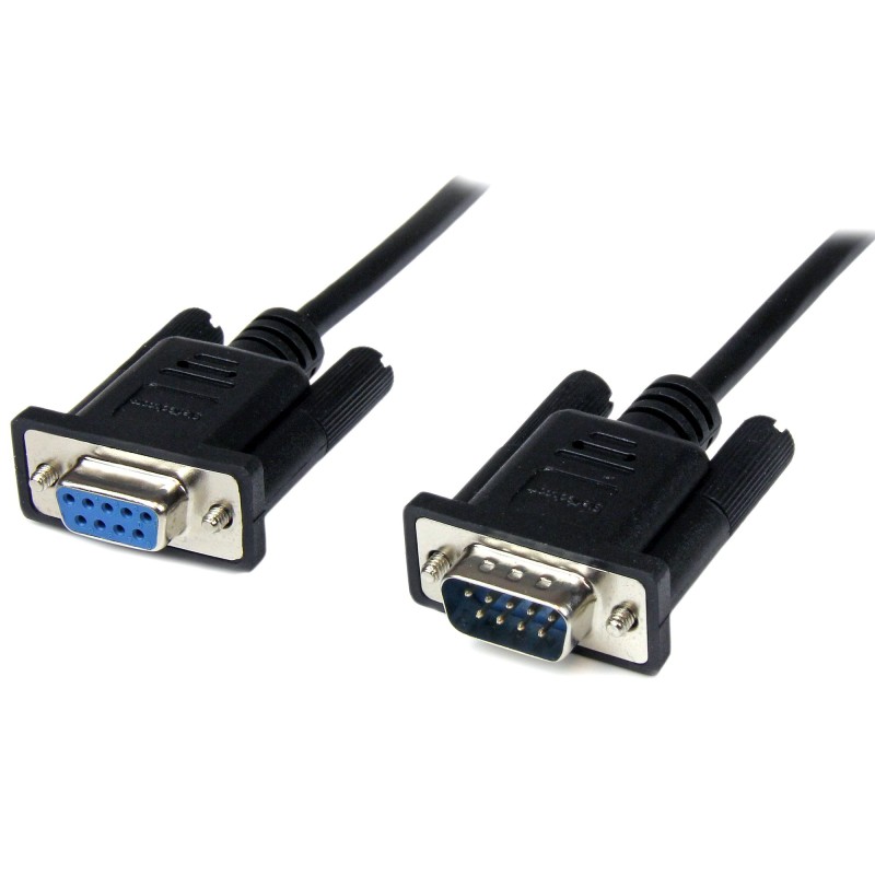 1 pcs : SCNM9FM2MBK - 2M BLACK DB9 NULL MODEM CABLE