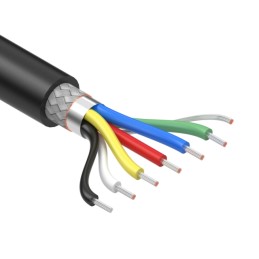 1 pcs : 30-01594 - CABLE 6COND 22AWG BLACK SHLD 1M