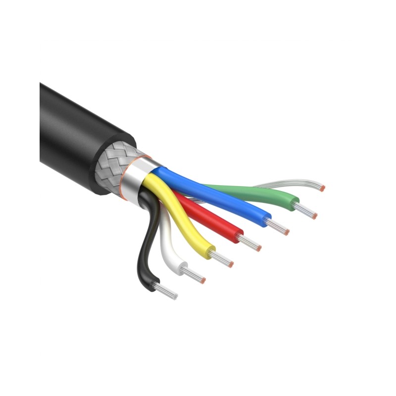 1 pcs : 30-01594 - CABLE 6COND 22AWG BLACK SHLD 1M