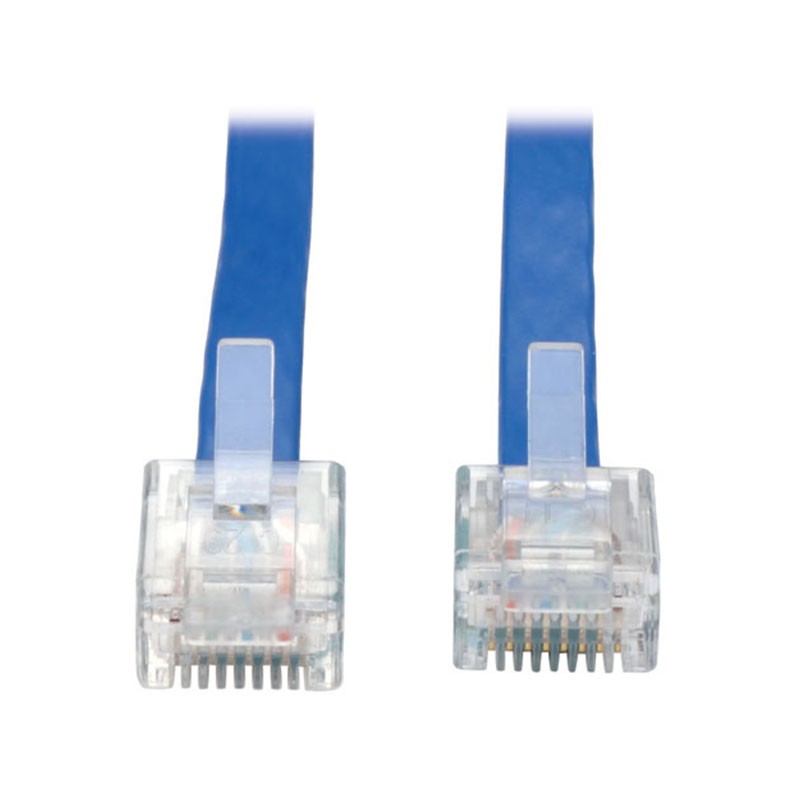 1 pcs : N205-010-BL-FCR - CABLE MOD 8P8C PLUG TO PLUG 10'